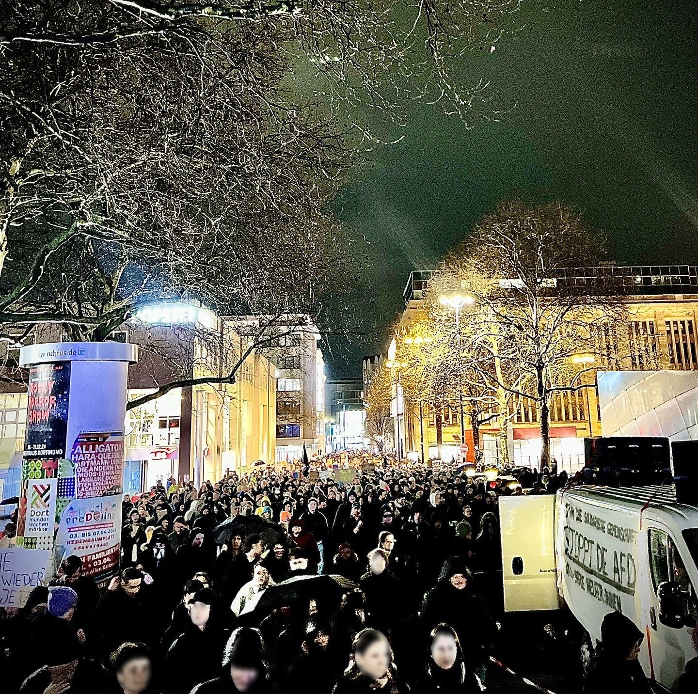 Die Demonstration am 30.01.2025 auf der Hansastraße